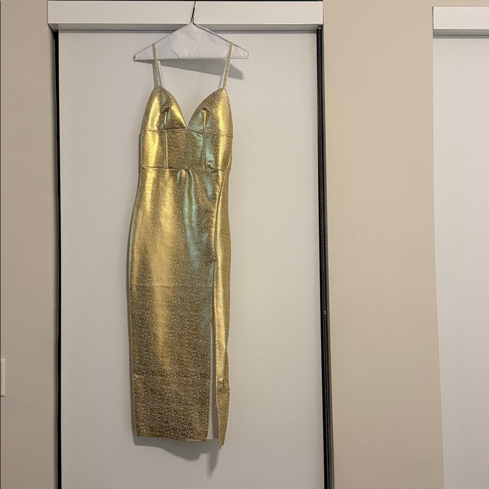 Gold dress